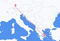 Flyreiser fra Athen, Hellas til Memmingen, Tyskland