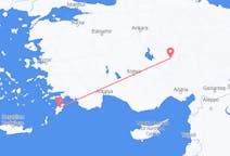 Vols de Nevşehir, Turquie pour Rhodes, Grèce