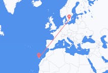 Vluchten van Växjö, Zweden naar Tenerife, Spanje
