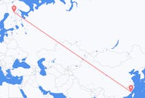 Vols de Fuzhou, Chine à Kuusamo, Finlande