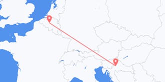 Flights from Belgium to Croatia