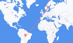Flights from Cuiabá, Brazil to Örebro, Sweden