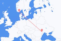 Flights from Chișinău to Kristiansand