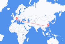 Flyrejser fra Xiamen, Kina til Bastia, Kina