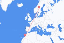 Flights from Guelmim, Morocco to Sveg, Sweden