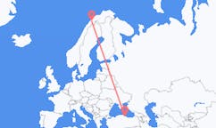 出发地 挪威Bardufoss目的地 土耳其三生的航班