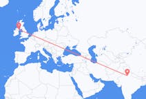 Flyreiser fra New Delhi, India til Belfast, Nord-Irland