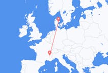 Loty z miasta Aarhus do miasta Grenoble