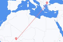 Flyg från Ouagadougou, Burkina Faso till Alexandroupolis, Grekland