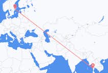 Flyreiser fra Myeik, Myanmar, Myanmar (Burma) til Stockholm, Sverige