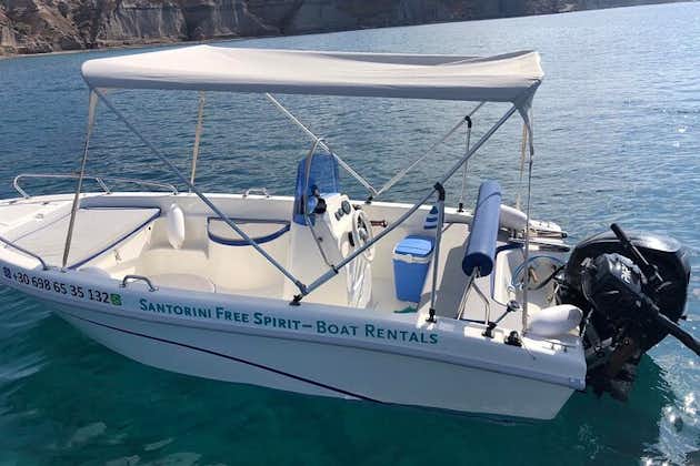 Santorini: senza patente - Noleggio barche "AELIA"