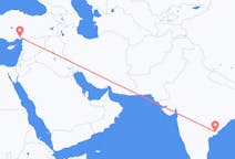 出发地 印度出发地 拉贾蒙德里目的地 土耳其阿达纳的航班