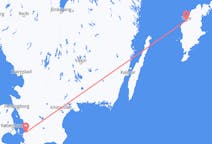 Loty z Visby (Dania), Szwecja do Malmö, Szwecja