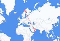 Flights from Salalah, Oman to Arvidsjaur, Sweden