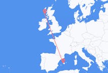 Flights from Tiree, the United Kingdom to Palma de Mallorca, Spain