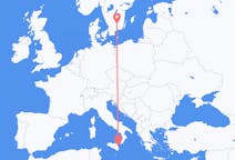 Flights from Växjö, Sweden to Catania, Italy