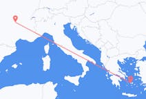 Flyg från Clermont-Ferrand, Frankrike till Parikia, Grekland