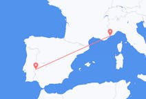 Flights from Badajoz, Spain to Nice, France