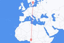 Flyg från Yaoundé, Kamerun till Växjö, Sverige