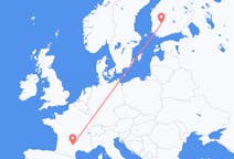 Flyg från Tammerfors, Finland till Rodez, Frankrike