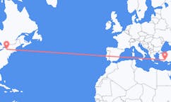 Flyreiser fra Ithaca, USA til Antalya, Tyrkia