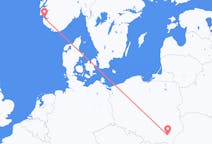 Vols de Stavanger, Norvège vers Rzeszów, Pologne
