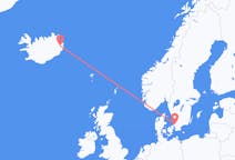 出发地 冰岛出发地 埃伊尔斯塔济目的地 瑞典Angelholm的航班