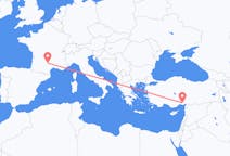 出发地 法国出发地 罗德兹目的地 土耳其阿达纳的航班