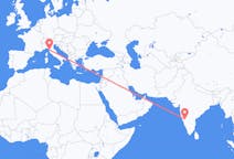 Flights from Hubli, India to Pisa, Italy