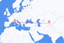 Flyg från Tasjkent, Uzbekistan till Bastia, Frankrike