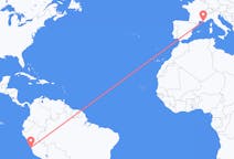 Flyg från Lima, Peru till Marseille, Frankrike