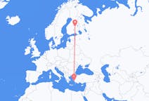 Flights from Samos, Greece to Kuopio, Finland