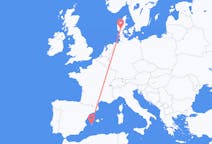 Flyreiser fra Billund, Danmark til Ibiza, Spania