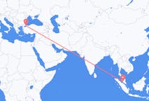 Vluchten van Kuala Lumpur, Maleisië naar Istanboel, Turkije