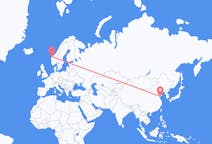Vluchten van Qingdao, China naar Ålesund, Noorwegen