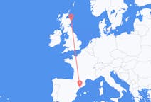เที่ยวบิน จาก แอเบอร์ดีน, สกอตแลนด์ ไปยัง แร็วส์, สเปน