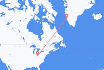 Flyg från Columbus till Nuuk