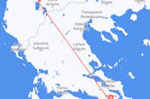 Flyg från Aten till Ohrid