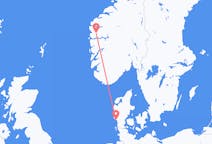 Flights from Esbjerg, Denmark to Førde, Norway