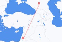 Vluchten van Amman, Jordanië naar Mineralnye Vody, Rusland