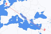 Flyreiser fra Al Jawf-regionen, Saudi-Arabia til Bristol, England