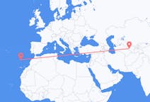 Flyg från Buchara, Uzbekistan till Vila Baleira, Portugal