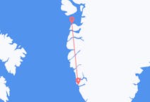 Voli da Nuuk, Groenlandia ad Aasiaat, Groenlandia
