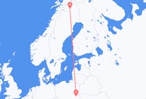 Flights from Kiruna, Sweden to Lublin, Poland