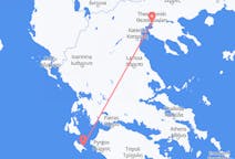 Vluchten van Thessaloniki, Griekenland naar Zakynthos-eiland, Griekenland
