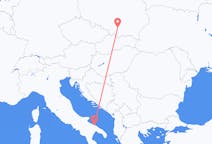 Flights from Kraków, Poland to Bari, Italy