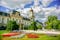 Photo of scenic view of the Festetics Palace is located in the town of Keszthely, Zala, Hungary, near the Lake Balaton.