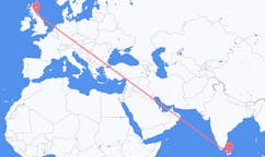 Flyrejser fra Hambantota, Sri Lanka til Edinburgh, Skotland