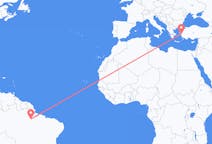 Flyreiser fra Altamira, Brasil til Izmir, Tyrkia