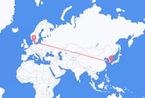 Рейсы из Цусимы, Япония в Орхус, Дания